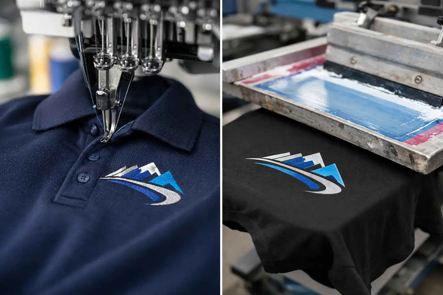 Embroidered Uniforms vs Screen Printing