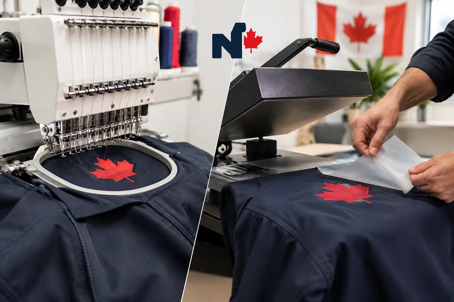 Embroidery Versus Heat Transfer for Workwear